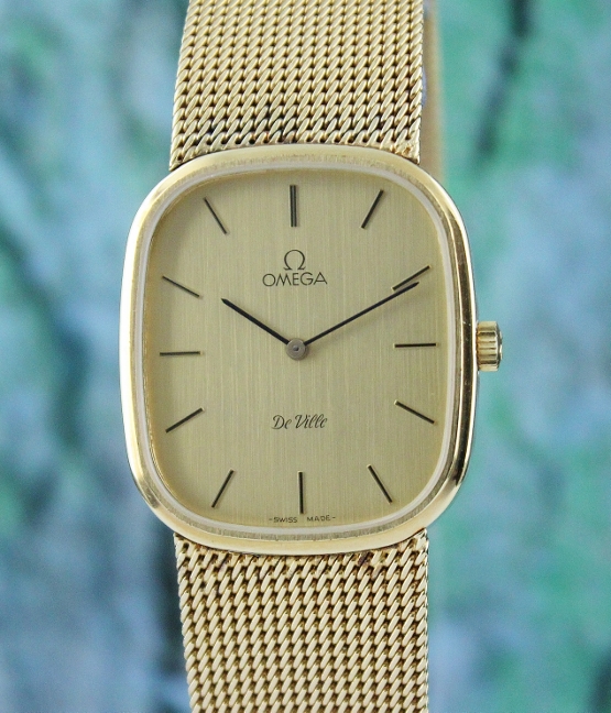 (image for) AN OMEGA MANUAL WINDING 18K "GOLD FILLED" WATCH